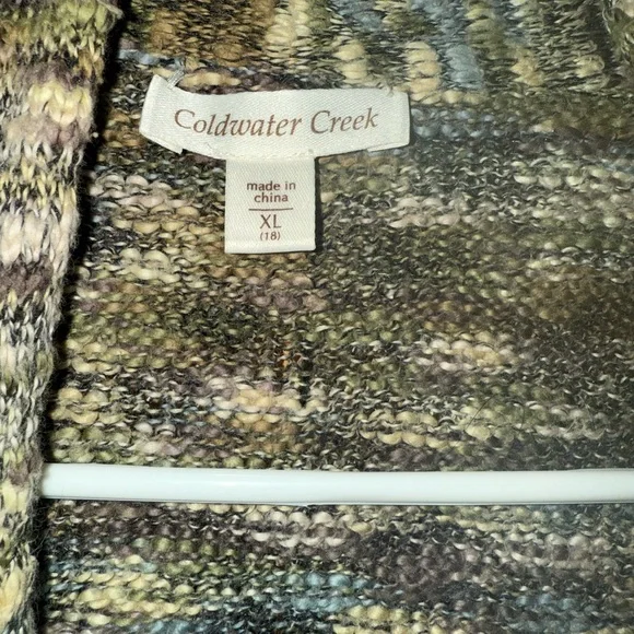 Vintage Coldwater Creek Earthy Tones Knit Blouse - Picture 3 of 4
